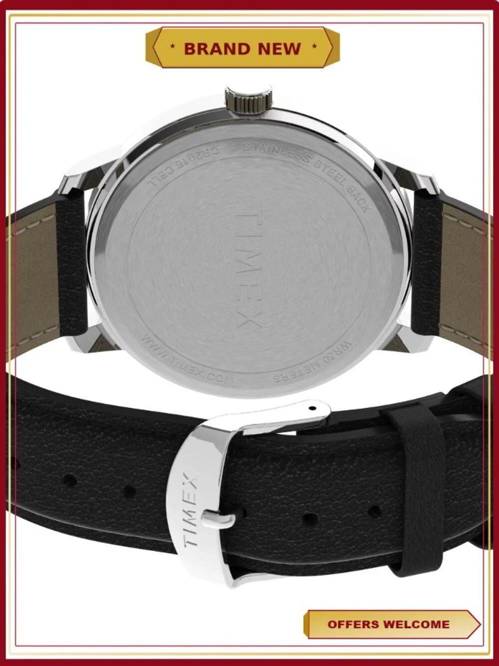 Timex Men's Easy Reader Bold Watch with Black Strap